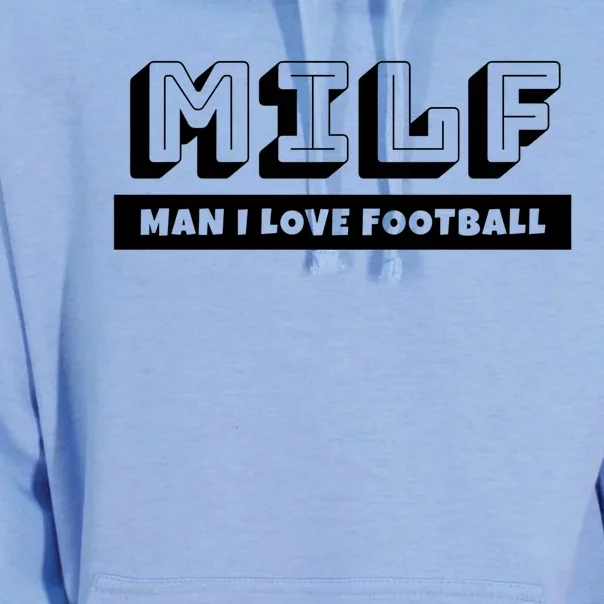 Funny Football Dad Lover Milf I Love Football Great Gift Unisex Surf Hoodie