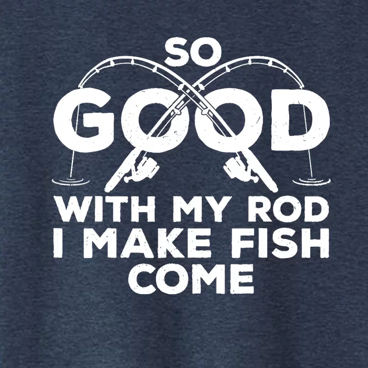 Funny Fishing Design For Fisherman Fish Fishing Women's Crop Top Tee