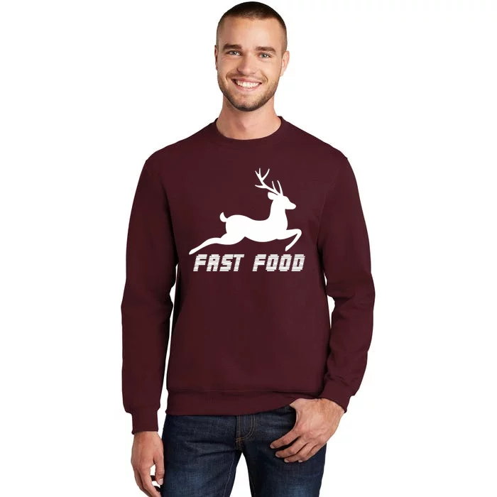 Fast Food Deer Tall Sweatshirt