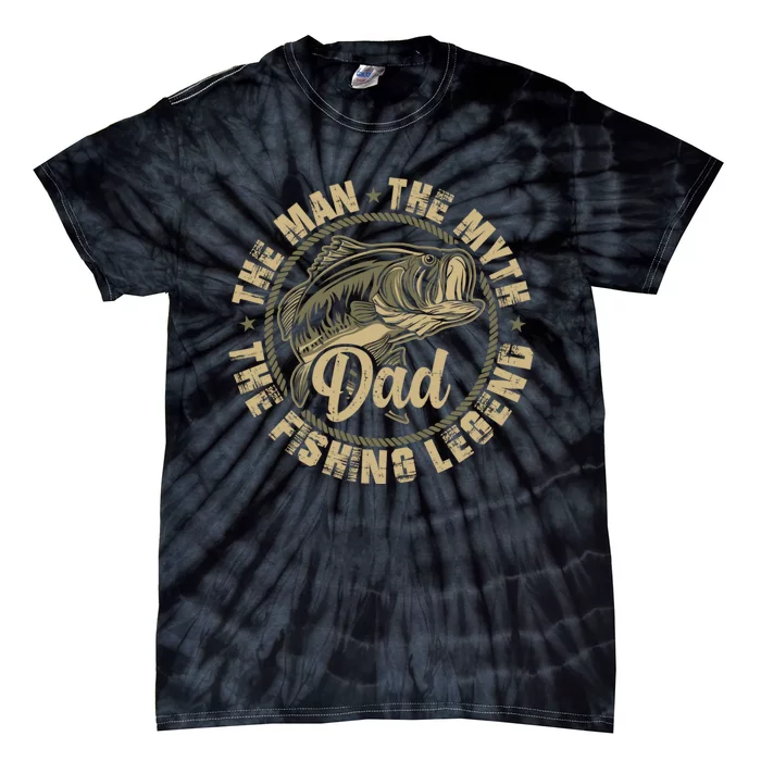 Fishing For Dad Father Day Fishing Gift For Fisherman Tie-Dye T-Shirt