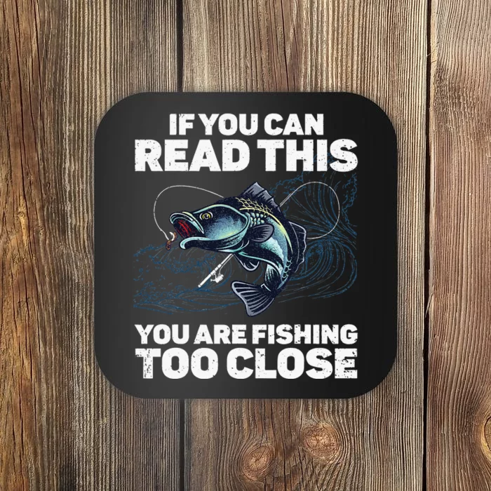 Funny Fishing Design For Men Women Fishes Fishing Lover Coaster