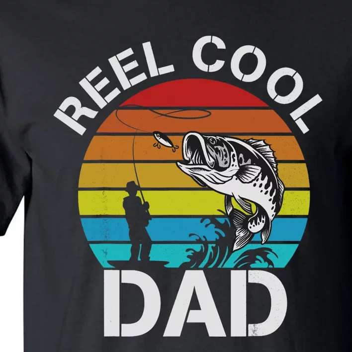 Funny Fishing Dad Funny Reel Cool Fish Fisherman Tall T-Shirt