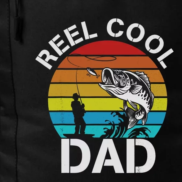 Funny Fishing Dad Funny Reel Cool Fish Fisherman Daily Commute Backpack