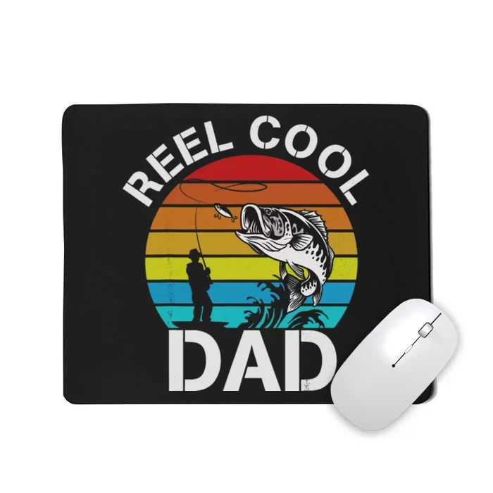 Funny Fishing Dad Funny Reel Cool Fish Fisherman Mousepad