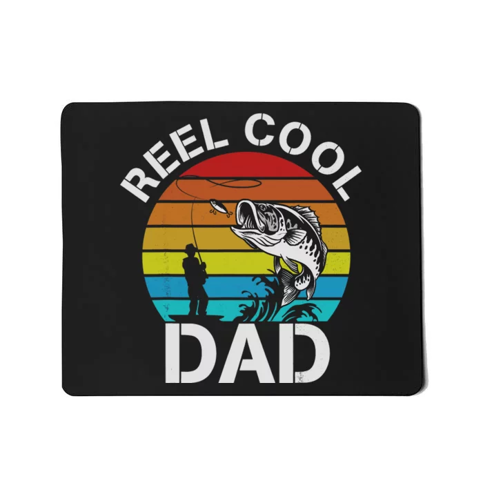 Funny Fishing Dad Funny Reel Cool Fish Fisherman Mousepad