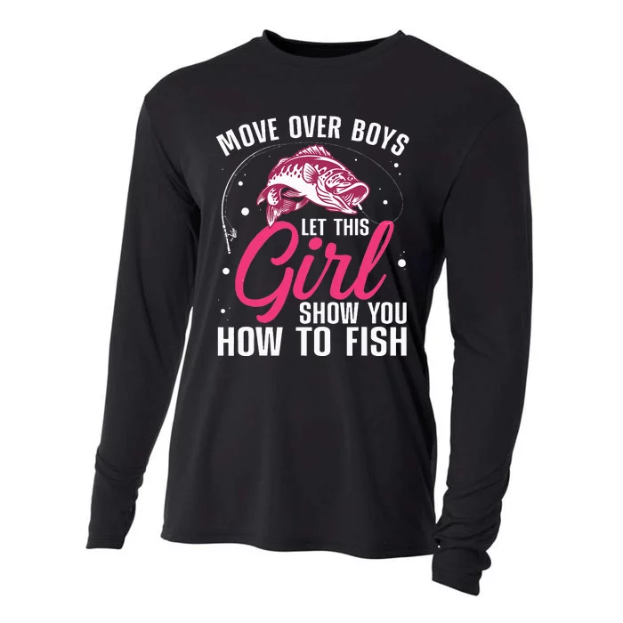 Funny Fishing Design For Fisherman Fishing Lover Cooling Performance Long Sleeve Crew