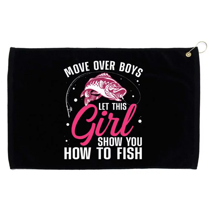 Funny Fishing Design For Fisherman Fishing Lover Grommeted Golf Towel