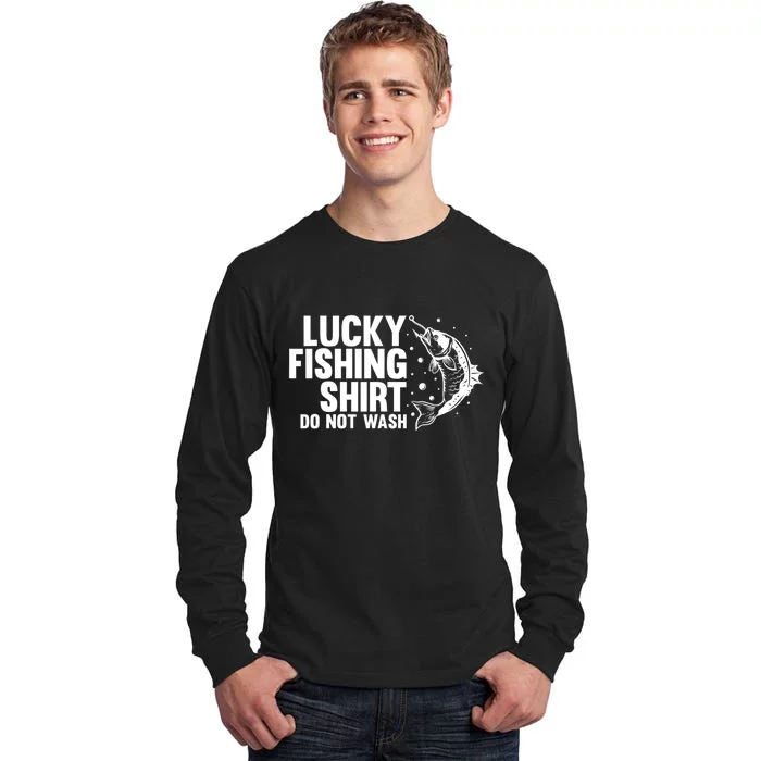 Funny Fishing Design Fisherman Fishing Tall Long Sleeve T-Shirt