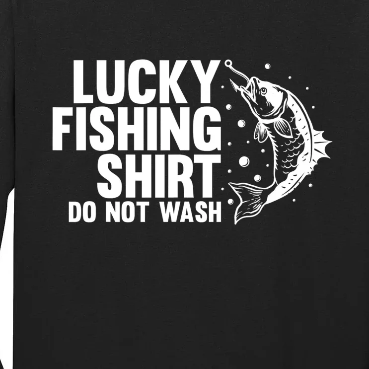 Funny Fishing Design Fisherman Fishing Tall Long Sleeve T-Shirt