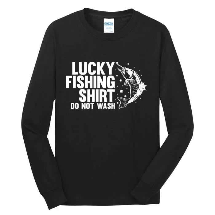 Funny Fishing Design Fisherman Fishing Tall Long Sleeve T-Shirt