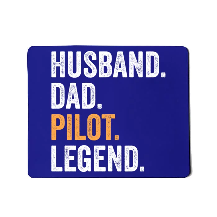 Funny Father Day Gift Husband Dad Pilot Legend Retro Cool Gift Mousepad