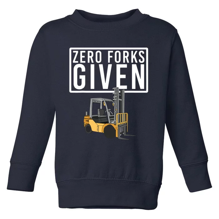 Funny Forklift Driver Art For Men Women Forklift Operator Toddler Sweatshirt