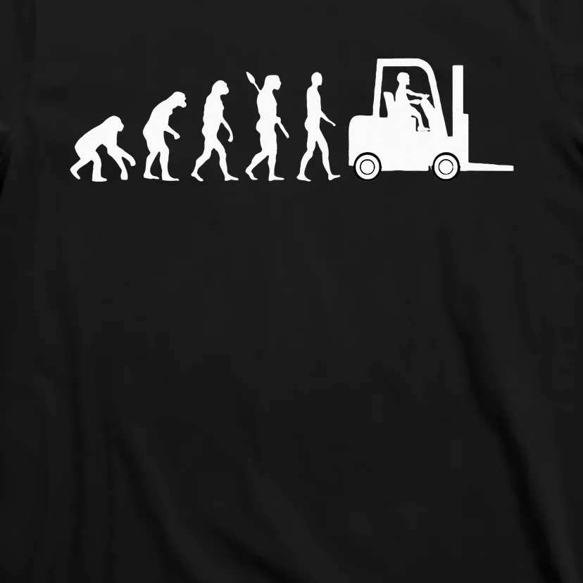 Funny Forklift Driver Evolution Warehouse Worker T-Shirt