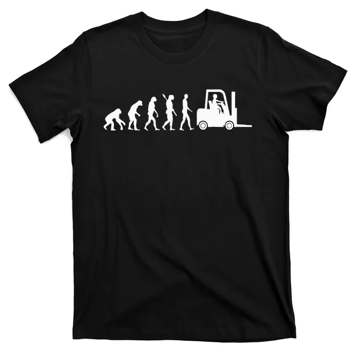 Funny Forklift Driver Evolution Warehouse Worker T-Shirt