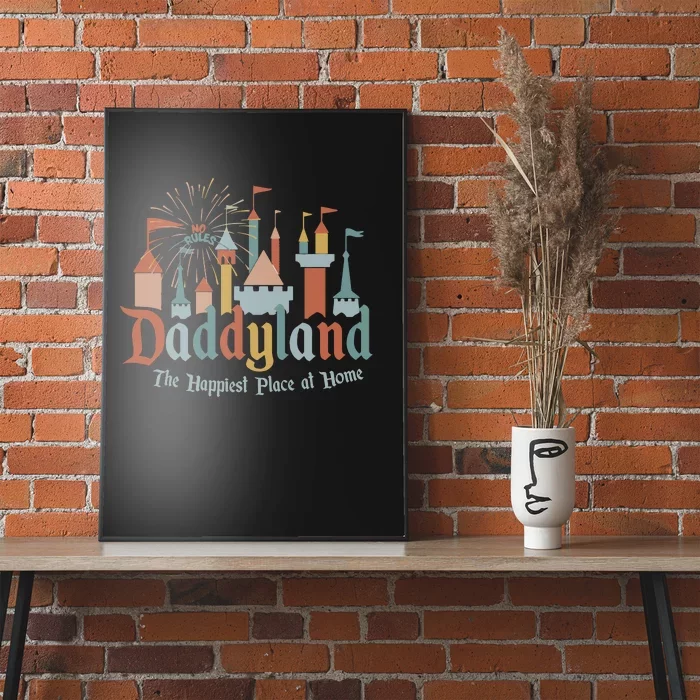 Funny FatherS Day Daddyland Papa Dad Poster