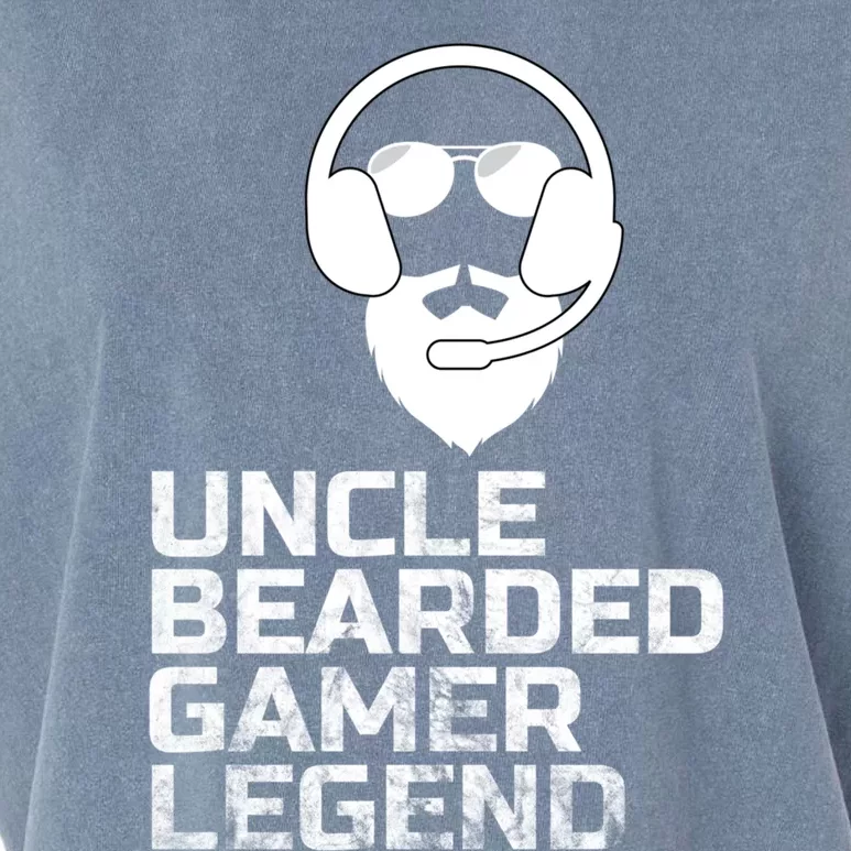 Funny Fathers Day Gaming Gift For Uncle Bearded Uncle Gamer Gift Garment-Dyed Women's Muscle Tee