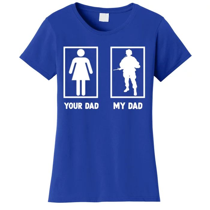 Funny Father's Day Soldier Motif Bundeswehr Gift Women's T-Shirt