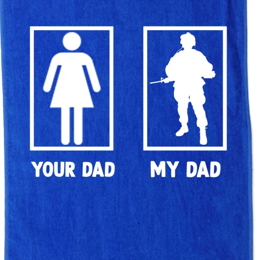 Funny Father's Day Soldier Motif Bundeswehr Gift Platinum Collection Golf Towel