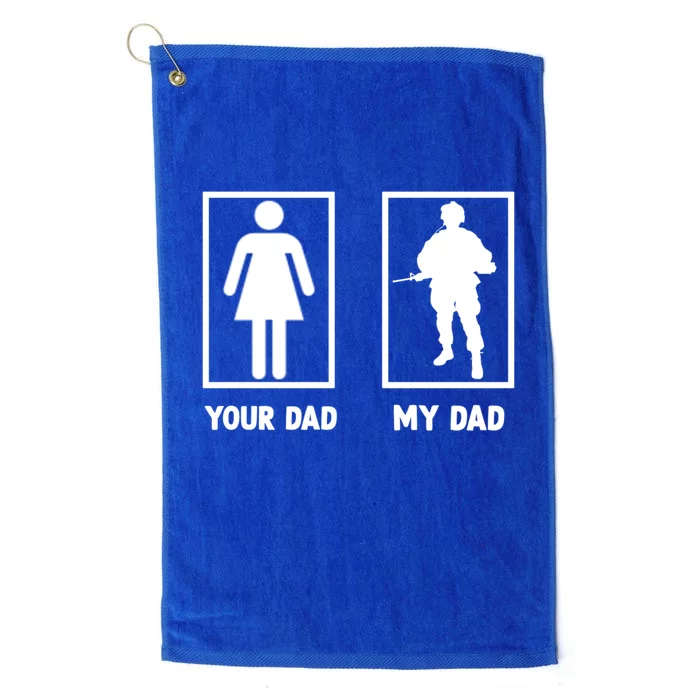 Funny Father's Day Soldier Motif Bundeswehr Gift Platinum Collection Golf Towel