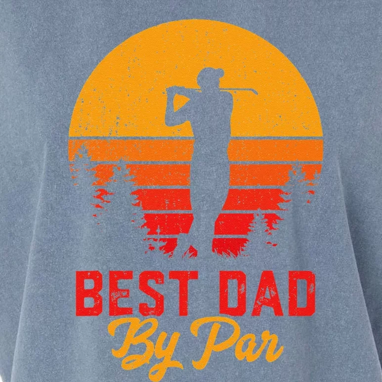 Funny Fathers Day Best Dad By Par Golf Lover Gift Garment-Dyed Women's Muscle Tee