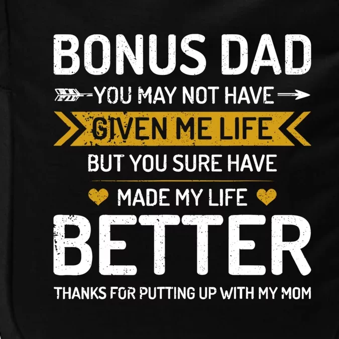 Funny FatherS Day Bonus Dad Gifts From Daughter Son Wife Impact Tech Backpack