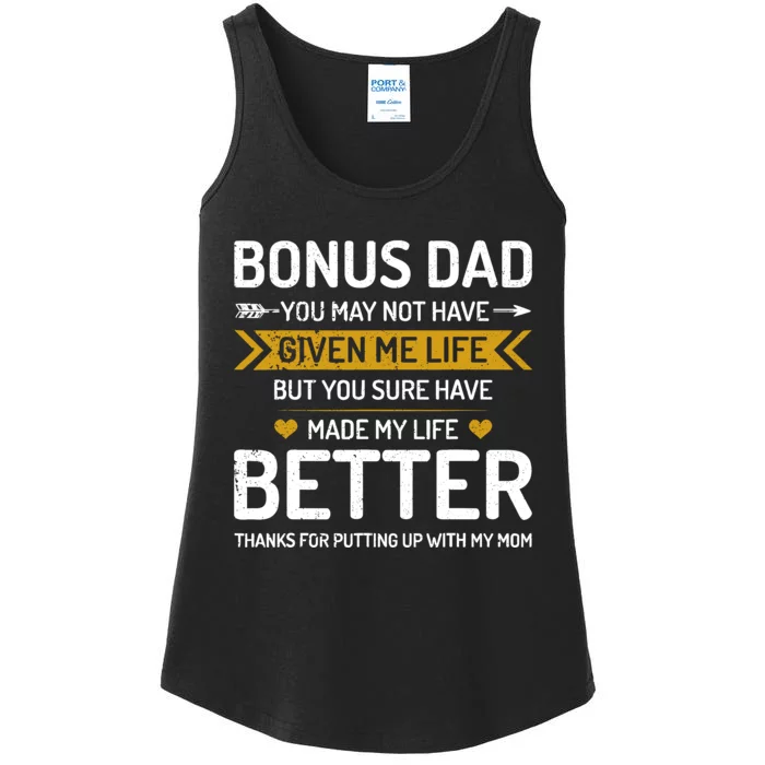 Funny FatherS Day Bonus Dad Gifts From Daughter Son Wife Ladies Essential Tank