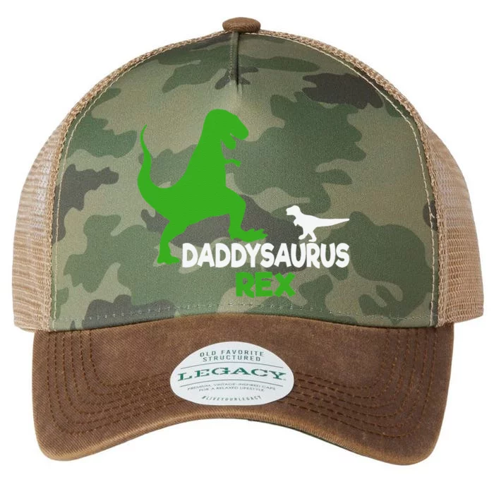 Funny Fathers Day Gift Idea Daddysaurus Rex Legacy Tie Dye Trucker Hat