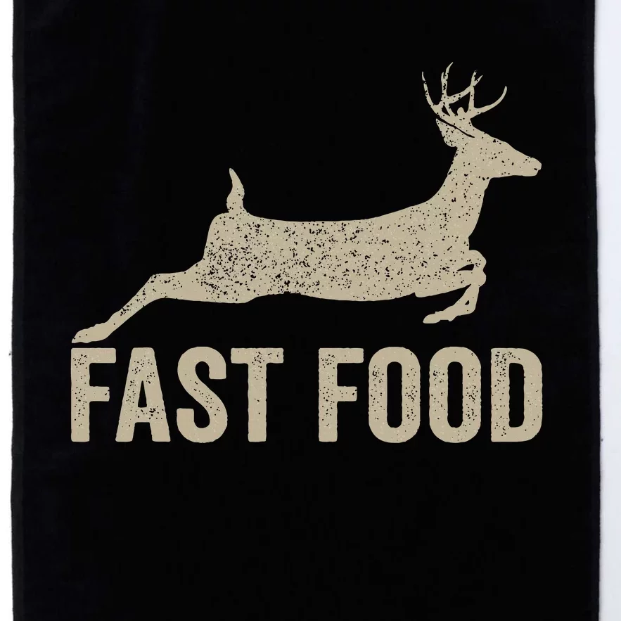 Fast Food Deer Hunter Funny Hunting Platinum Collection Golf Towel