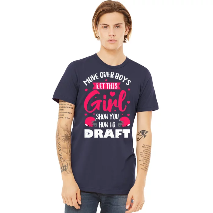 Fantasy Football Draft Party Kit Real Wo Cute Retro Sport Premium T-Shirt