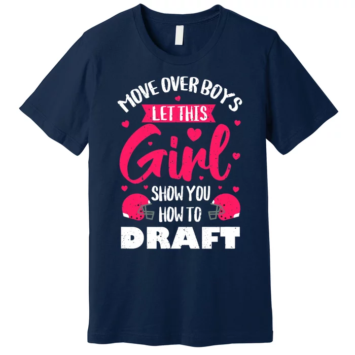 Fantasy Football Draft Party Kit Real Wo Cute Retro Sport Premium T-Shirt