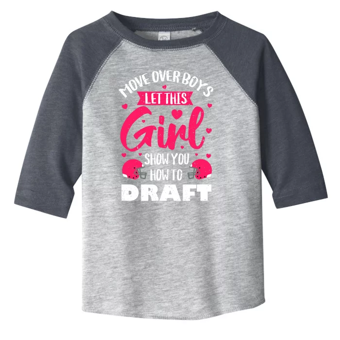 Fantasy Football Draft Party Kit Real Wo Cute Retro Sport Toddler Fine Jersey T-Shirt