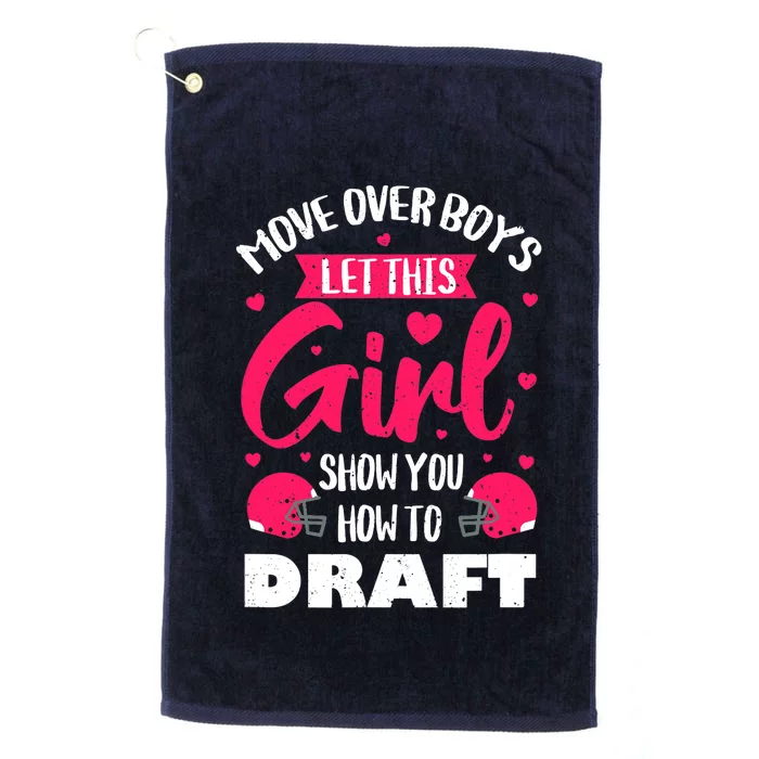 Fantasy Football Draft Party Kit Real Wo Cute Retro Sport Platinum Collection Golf Towel