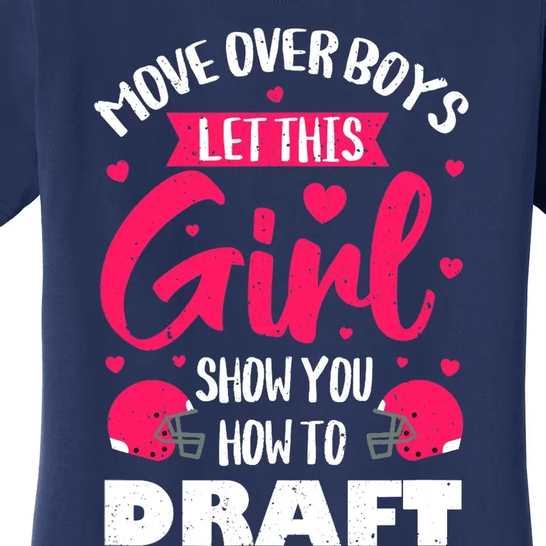 Fantasy Football Draft Party Kit Real Wo Cute Retro Sport Women's T-Shirt