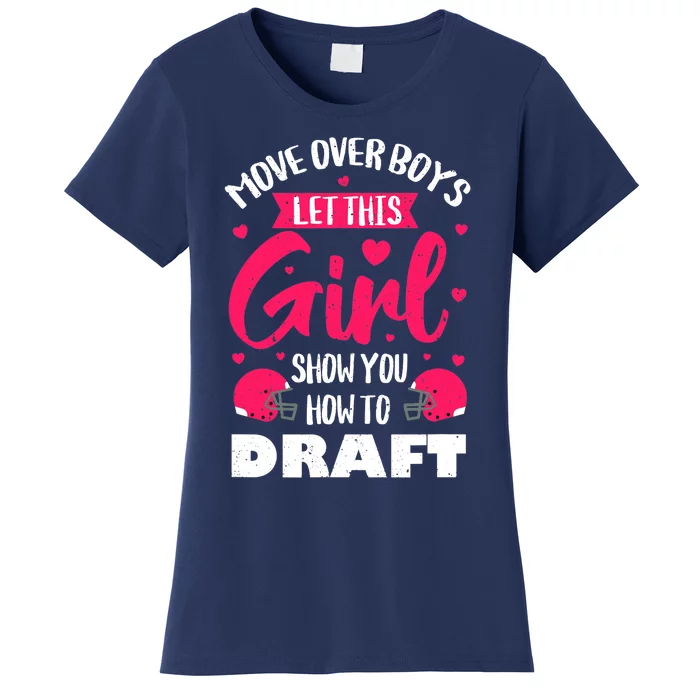 Fantasy Football Draft Party Kit Real Wo Cute Retro Sport Women's T-Shirt