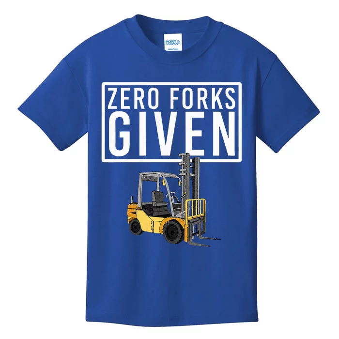 Funny Forklift Driver Art Forklift Operator Kids T-Shirt