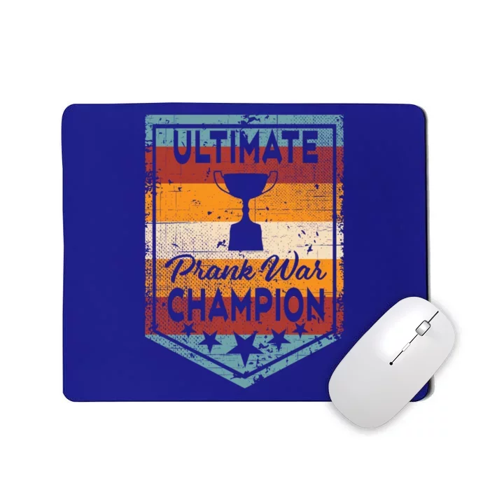 Funny Fathers Day Prank War Champion Winner Trophy Dad Jokes Gift Mousepad