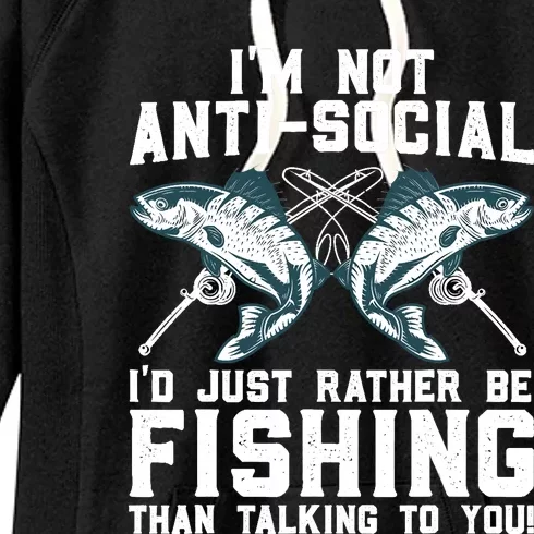 Funny Fishing Design For  Wo Fisherman Fishing Lover Women's Fleece Hoodie