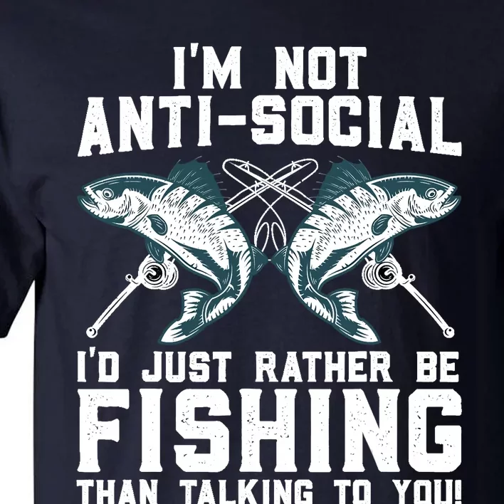 Funny Fishing Design For  Wo Fisherman Fishing Lover Tall T-Shirt