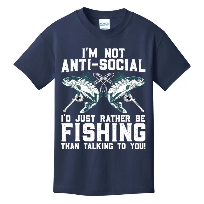 Funny Fishing Design For  Wo Fisherman Fishing Lover Kids T-Shirt