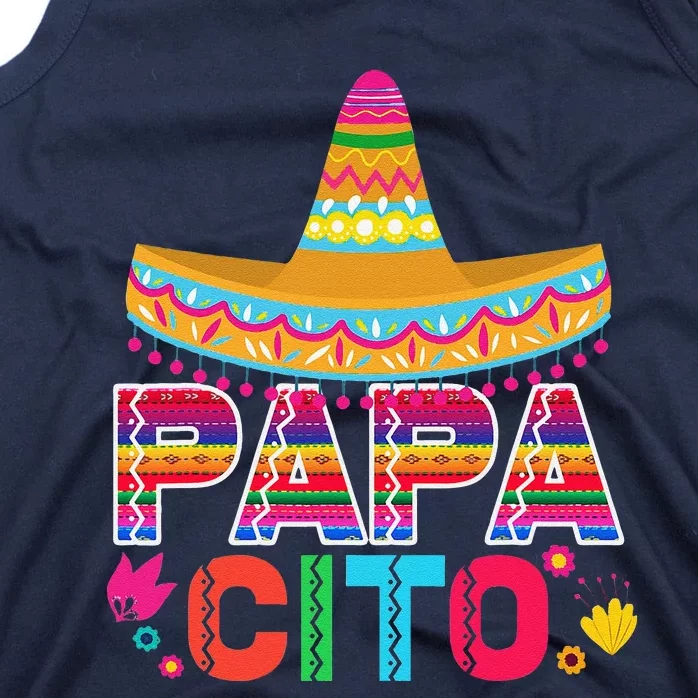 Funny Fathers Day Gift For Papacito Dad Tank Top