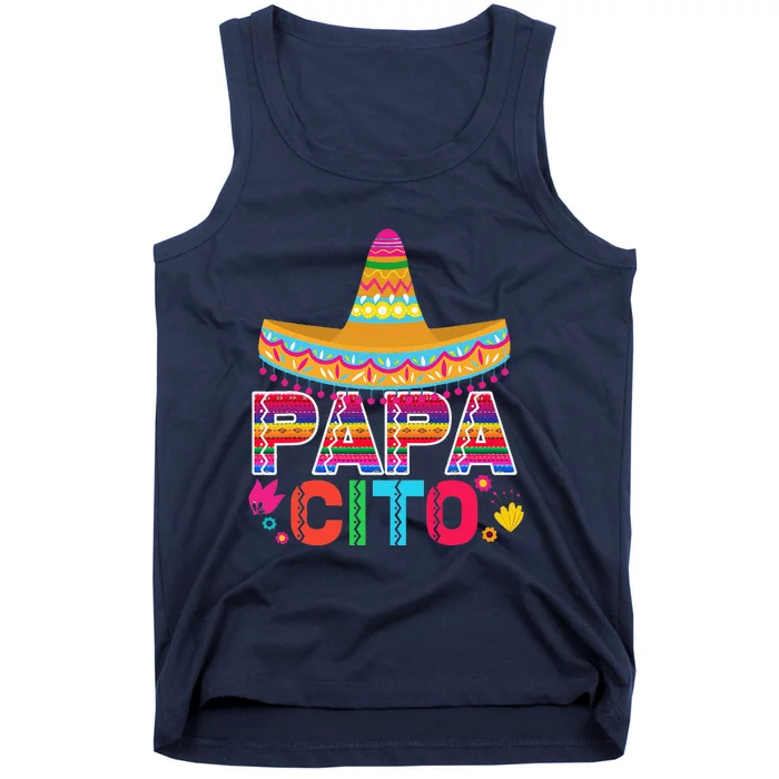 Funny Fathers Day Gift For Papacito Dad Tank Top