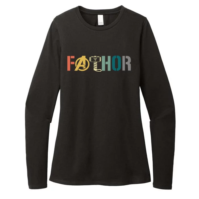 Fathor Father's Day Gift Viking Fathor Hero Womens CVC Long Sleeve Shirt