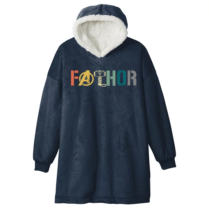 Fathor Father's Day Gift Viking Fathor Hero Hooded Wearable Blanket