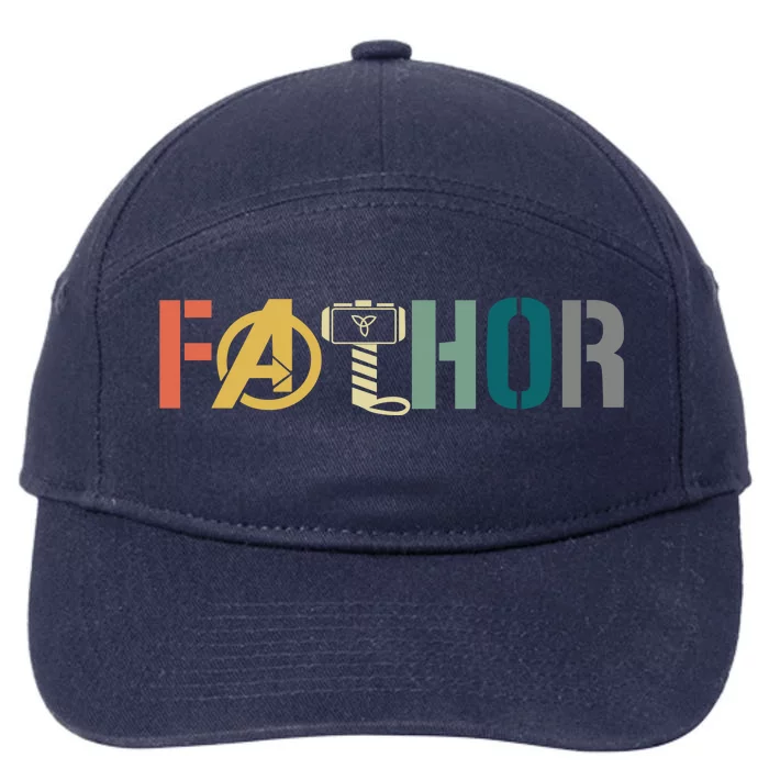 Fathor Father's Day Gift Viking Fathor Hero 7-Panel Snapback Hat