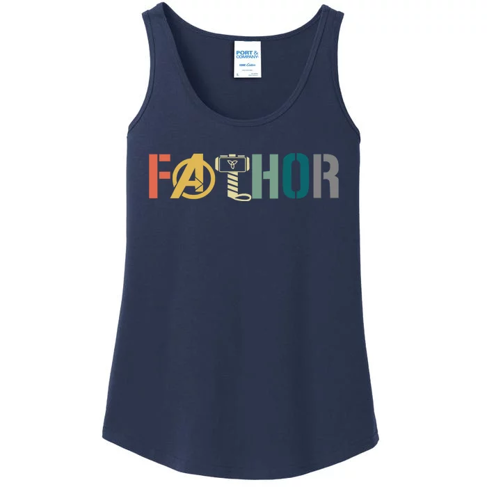 Fathor Father's Day Gift Viking Fathor Hero Ladies Essential Tank