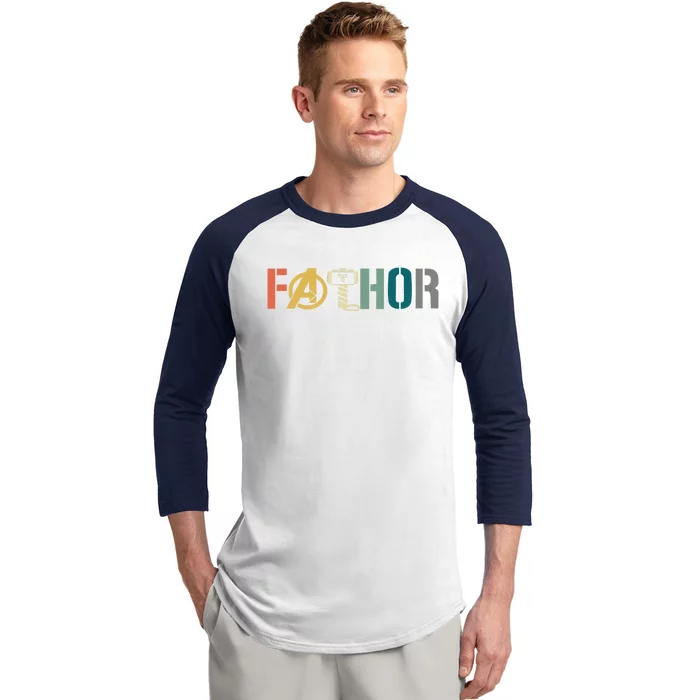 Fathor Father's Day Gift Viking Fathor Hero Baseball Sleeve Shirt