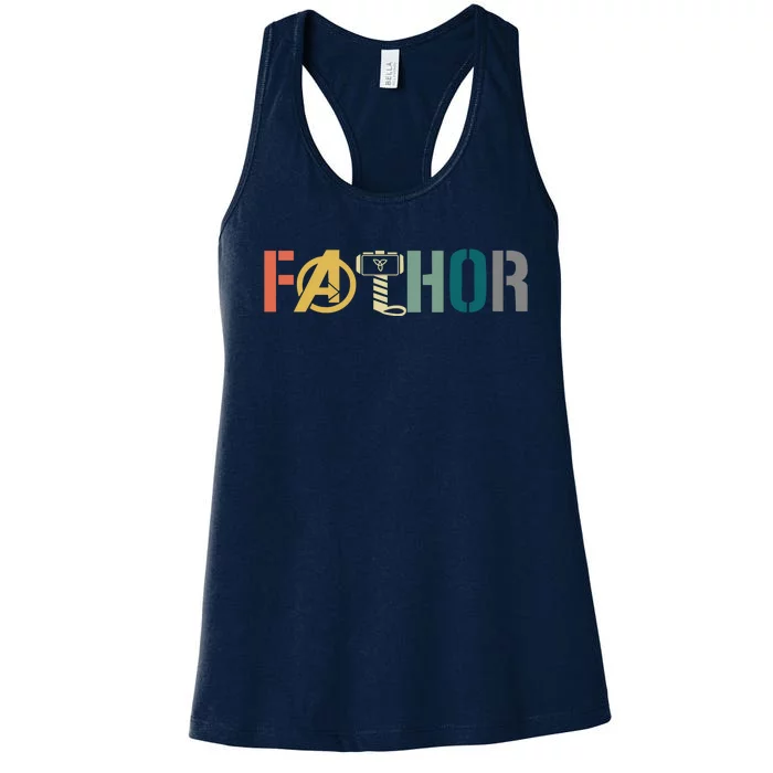 Fathor Father's Day Gift Viking Fathor Hero Women's Racerback Tank