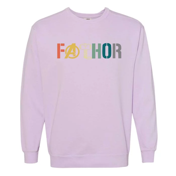 Fathor Father's Day Gift Viking Fathor Hero Garment-Dyed Sweatshirt