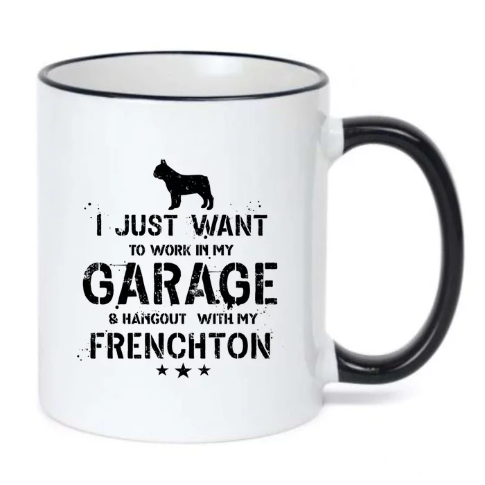 Funny Frenchton Dad Garage Hang Cute Gift Black Color Changing Mug