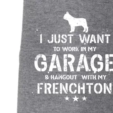 Funny Frenchton Dad Garage Hang Cute Gift Doggie 3-End Fleece Hoodie